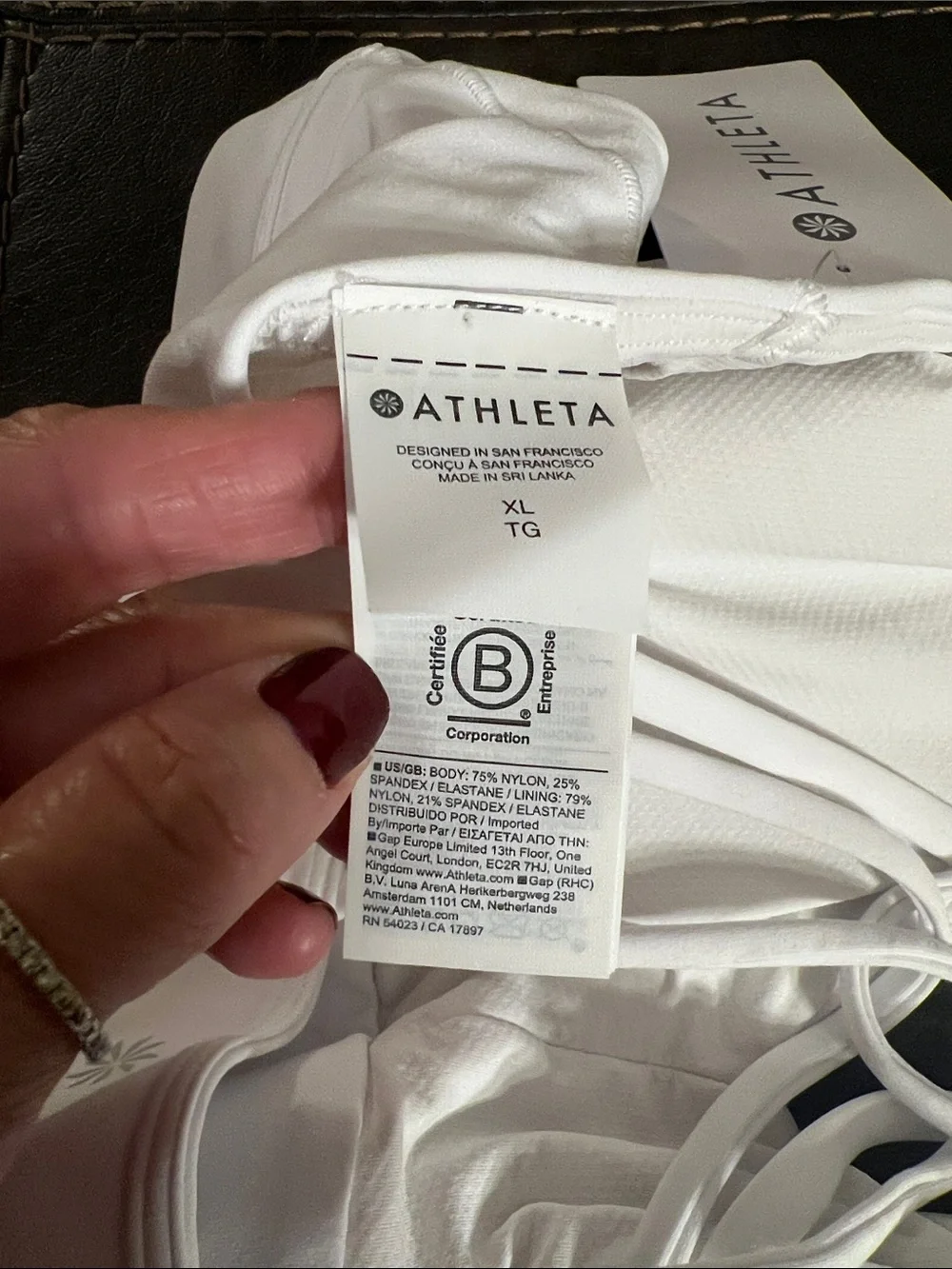 Athleta White Strappy Sports Bra with Crisscross Back